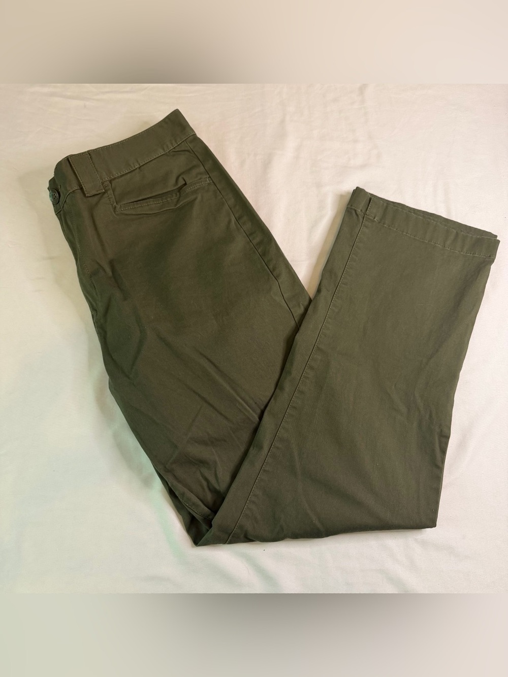 Element Olive Chino Pants Mens 33x30 Straight Skate Casual Workwear Cotton